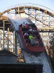 Afton and Niah road this water ride 7 times during our last 15 minutes at the park.  They had so much fun!