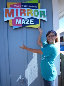 AND do the super fun, super cheap mirror maze....