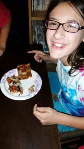 Niah wanted homemade pizza for her birthday dinner.