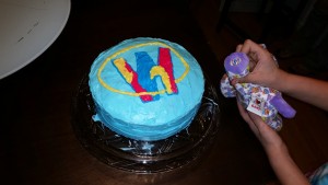 Anther webkinz cake.  This is her second one now.  Guess she really likes webkinz!