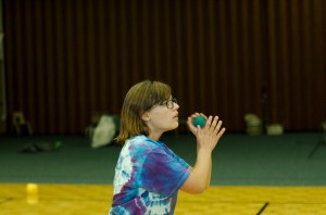 Playing wall ball