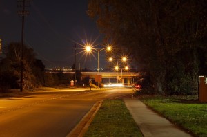 I just thought this picture looked awesome!  This is the road from the church to our house.