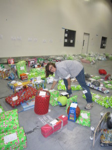 I love being the the warehouse and seeing all the gifts that will make little boys and girls so happy come Christmas morning.