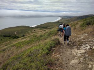 That is the back of Alix.  Doesn't that look like the most beautiful hike?  