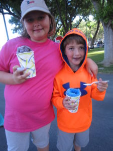 Shaved ice for the cousins instead.  