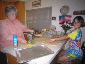 Thanks Grandma for making cinnamon rolls!